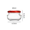 Atacado de Fábrica Garrafa de Vidro Tipo Caneca Frasco de Vidro Selado Redondo Geleia Pudim Garrafa de Armazenamento de Vidro Pote de Doces Atacado