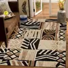 Alfombra de Terciopelo de Cristal con Diseño de Arte Africano para Dormitorio, Resistente a Manchas, Lavable, Alfombrilla para Mesita de Noche, Resistente al Desgaste, Fácil Cuidado, Alfombra para Sala de Estar