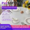 Tapete de Mesa Transparente de PVC Impermeável e Antiderrapante