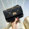 Moda Full Diamond High-end Diamond-studded Evening Bag Lock Bolsa Feminina Rebite Corrente Bolsa Axilar Bolsa Crossbody