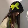 Gorro Pasamontañas Invierno Cálido Tejido Lindo Lazo Dulce Versátil Protección Orejas Estudiante Gorro Abrigado