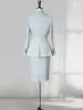 Conjunto de Traje para Mujer con un Look de Alta Gama y Profesional para el Trabajo, Trayectos, Hotel, Ventas en Tienda 4S y Joyería