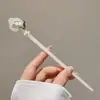 Horquilla de lirio del valle para mujer, nuevo estilo de alta gama con borlas de estilo antiguo, nuevo accesorio para el cabello estilo Hanfu chino para uso diario.
