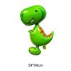 Nuevo globo de película de aluminio de dinosaurio de dibujos animados versión Q, globo de decoración para fiesta de cumpleaños, fiesta de zoológico, venta al por mayor