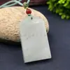Colgante de Jade Tianshan, Amuleto de Paz de Jade de Seda Dorada Natural de Xinjiang, Colgante de Jade en Forma de Pan al por Mayor