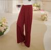 Pantalones de Danza para Mujer Modernos de Verano Estilo Nuevo Práctica Corporales Sueltos Rectos Danza Clásica China Rendimiento Pantalones de Pierna Ancha
