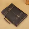 Especial Fronterizo de Fábrica para Bolso de Mano de Cuero Crazy Horse para Hombre Bolso de Mano de Cuero Capa Superior Piel de Vaca Maletín Horizontal Bolso Cruzado para Hombro