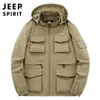 Chaqueta de aviador nueva 2024 para hombre, chaqueta de primavera y otoño, traje de vuelo, chaqueta de trabajo funcional con múltiples bolsillos