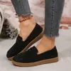 Nuevos Mocasines de Mujer de Talla Grande para Primavera y Otoño, Zapatos Planos de Moda sin Cordones con Punta Redonda