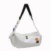 Bolso bandolera deportivo informal de nailon con un solo hombro, de gran capacidad, para mujer y niño, estilo simple y elegante.