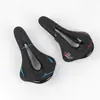 Sillín de Bicicleta de Carretera Bicicleta Ultra-Ligero Cojín Racing Hueco Transpirable Asiento de Ciclismo Cómodo Cojín para Asiento de Bicicleta