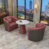 Conjunto Moderno de Mesa y Sillas para Reuniones, Sofá de Lujo Ligero para Recepción de Lobby de Hotel, Oficina, Recepción de Lobby de Oficina de Ventas