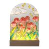 Día de la Diosa Hecho a Mano DIY Tulipán Pintura sobre Vidrio Luz Nocturna Kit de Materiales Onda de Agua Tablero Acrílico Pintura al Óleo