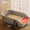Caixa de Areia para Gatos Semi-Fechada Banheiro Grande para Gatos Caixa de Areia para Gatos com Pá Fabricante de Caixa de Fezes para Gatos Atacado Caixa de Areia Grande para Gatos