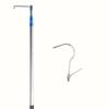 Varilla de Extensión para Colgar Ropa de Acero Inoxidable Gancho para Recoger Gancho Ala de Carro Varilla Telescópica para Colgar Ropa Poste de Malla Gancho Plano Varilla para Recoger