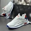 Zapatos de Malla Transpirable para Hombre, Zapatos de Correr Huecos de Verano, Zapatos Trendy Cómodos con Suela Blanda para Estudiantes, Zapatos Blancos Versátiles de Malla Fina