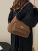 Bolsa de Ombro Casual Transfronteiriça para Mulheres 2026 Novo Estilo Coreano Tendência Retrô com Toque de Luxo e Design Versátil