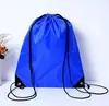 Bolsas de poliéster con cordón en stock para eventos de maratón, Mochilas promocionales de tela Oxford, Bolsas de almacenamiento deportivas con texto impreso