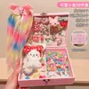 Set de Regalo Caja de Accesorios para el Cabello Infantil, Pinzas para el Cabello Estilo Princesa para Niñas, Gomas para el Cabello, Adornos para la Cabeza Lindos de Dibujos Animados, Regalo de Cumpleaños, Estilo de Alta Gama