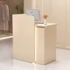 Balcão de caixa para pequenas lojas, balcão de bar comercial simples e moderno para lojas de conveniência, mesa de bar moderna, balcão de checkout para lojas de roupas
