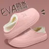 Pantuflas de Algodón Impermeables de Suela Gruesa para Hombre Otoño/Invierno 2026 Nuevo Estilo Cálidas con Plus de Terciopelo Antideslizantes Sensación de Pisada de Caca Pantuflas de Algodón para Hombre