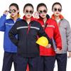 Overoles de invierno para hombre engrosados resistentes al desgaste ropa de protección laboral para fábrica de reparación de automóviles traje a prueba de frío cálido overoles de taller chaqueta acolchada de algodón