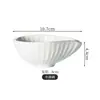 Elegante y sencillo plato de cerámica con forma de loto para casas de té, con nueces, frutas secas y bocadillos; adecuado para uso comercial en salones de té y salas de estar