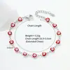 Pulsera Transfronteriza Ojo de Demonio Cruzado Europeo Americano de Oriente Medio Acero Inoxidable Moda Ojo de Aceite Goteante Joyería Personalizada Unisex