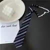 Corbata JK a rayas Accesorios para camisa de mujer Estilo académico Estilo coreano DK para hombre Sin nudo de corbata Informal Estilo japonés Uniforme escolar para estudiantes
