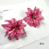 Flores de Lirio Pequeñas Estampadas Simuladas, Paquete de Materiales para Pasador de Cabello Hecho a Mano DIY, Tocados, Accesorios para Fotografía Floral