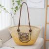 Bolsa Tote Grande Estilo Francês Luojia para Mulheres, Adequada para Férias, Compras, Uso Casual, Bolsa de Ombro, Material Semelhante ao Papel, Novo Modelo 2023