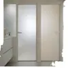 Puerta de Baño para Inodoro, Puerta de Vidrio Extremadamente Estrecha, Puerta Interior de Aleación de Aluminio, Puerta Doméstica Impermeable de Apertura Horizontal, Moderna y Sencilla