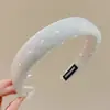 Diadema retro de corona alta para mujer, simple y elegante, diadema de ala ancha que no estrangula el cabello, accesorio para el cabello de moda estilo coreano