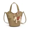 Bolso de Mano tipo Cesta de Verduras para Mujer 2025 Nuevo Estilo Coreano de Moda Bolso Cubo Fácil de Combinar para el Trabajo Casual Bolso Cruzado
