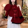 Roupas de Ano Novo para Bebês Meninas, Conjuntos Novos com Saia Plissada para Meninas, Conjuntos de Duas Peças Estilo Chinês para Outono e Inverno