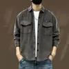 Nova Roupa Masculina de Primavera Jaqueta Masculina de Veludo Corduroy Marca da Moda Jaqueta Casual de Veludo Roupas Masculinas Roupa de Trabalho para Meninos Top