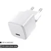 Cargador Mini Pd+Qc de Doble Puerto Gan Estándar Europeo Pd30W Carga Rápida de Nitruro de Galio de 25W Adecuado para Cabezal de Carga Apple 17