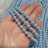 Perlas de imitación de vidrio Shijia de alta calidad, hilo de algodón de imitación de perla, cuentas de vidrio de colores, accesorios de joyería DIY, cuentas de agujero recto.