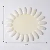 20 colores ovalados de color Kaka esmalte de uñas pegamento tablero de exhibición de colores moda clásico dedicado a salón de uñas color natural transparente