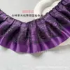 Varios Accesorios de Encaje Negro Satén Plisado con Ribete de Encaje, Accesorios para el Cabello, Cintas para Abanico, Materiales Decorativos Hechos a Mano para Manualidades