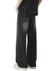Ropa para Hombre Fengshe / Jeans para hombre con patrón de rayo desgastado de la alta calle americana, marca de moda, pantalones de pierna recta cleanfit ligeramente acampanados