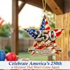 Adorno de Navidad para Amazon transfronterizo, nuevo producto, 250 aniversario, EE. UU., colgante del Día de la Independencia