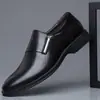 Aumento Interno Nuevos Zapatos de Cuero Formales para Hombre para Otoño Zapatos de Cuero Juveniles Puntiagudos de Negocios Británicos para Hombre Zapatos Blancos Zapatos Solos