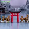 Micro-Paisaje Creativo Tablero de Madera Valla de Piedra Puente Corto Jardinería Paisajismo Decoración DIY Accesorios Botella Ecológica Pequeños Adornos