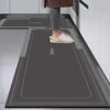 Felpudo de cocina de diatomeas, antideslizante, absorbente y a prueba de aceite, para puerta, resistente a la suciedad, impermeable, lavable y borrable.