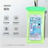 Bolsa protectora para teléfono para rafting al aire libre en parque acuático, transparente, colgante para el cuello, compatible con pantalla táctil, bolsa impermeable con airbag