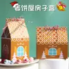 Caja de casa de jengibre de Navidad preescolar DIY caja de regalo de dulces habitación de pastel caja de postre Navidad