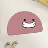 Alfombrilla Absorbente Creativa Sencilla para Baño, Alfombrilla de Pie de Barro Diatomeas Antideslizante de Secado Rápido para Inodoro, Alfombrilla de Puerta Fácil de Cuidar