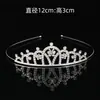 Diadema Corona de Pedrería Sencilla Corona de Desempeño Tocado Corona Hueca de Aleación Corona para Vestido de Novia Fiesta de Cumpleaños