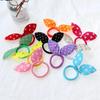 Diadema de Orejas de Conejo Anillo de Toalla Cuerda de Pelo de Conejo Banda de Goma Diadema de Lazo de Tela Banda de Goma Accesorios para el Cabello Hecho a Mano
